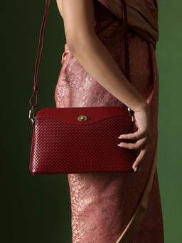 Tan and Loom - Red Cherry Sling and Cross Bag (Small)