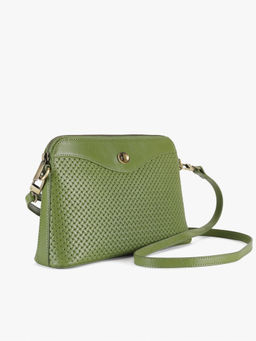 Tan and Loom - Green Matcha Sling and Cross Bag (Small)