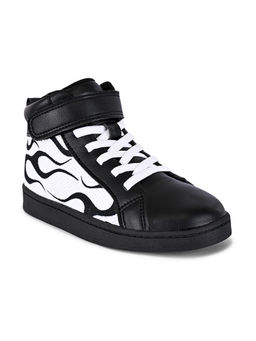 KazarMax - Boys And Girls Flames Printed Ankle Length Shoes In Multicolor