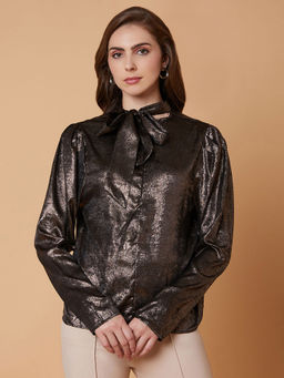 SHOWOFF - Women Solid Brown Top