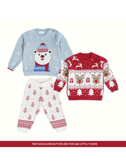 Kids of Greendeer - Jaunty Reindeer Hearth Warming Bear 2 Sweaters with 1 Lower (Set of 3)