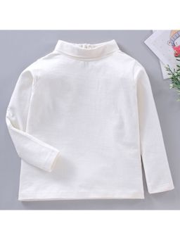 A Little Fable - Cloud Off White Skivvy Sweatshirts for Girls