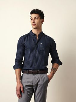 The Bear House - Mens Checks Casual Modern Fit Shirt