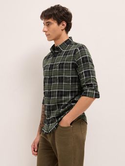 The Bear House - Mens Checks Slim Fit Casual Shirt