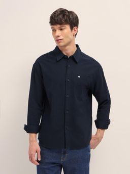 The Bear House - Mens Cotton Solid Relax Fit Overshirt