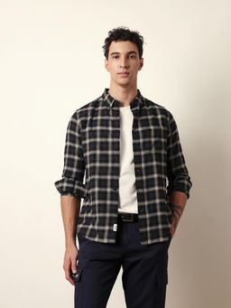 The Bear House - Mens Checks Casual Modern Fit Shirt