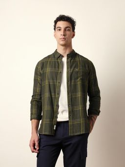 The Bear House - Mens Checks Casual Modern Fit Shirt