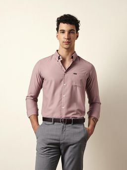 The Bear House - Mens Pink Casual Modern Fit Shirt