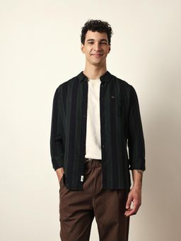 The Bear House - Mens Green Casual Modern Fit Shirt