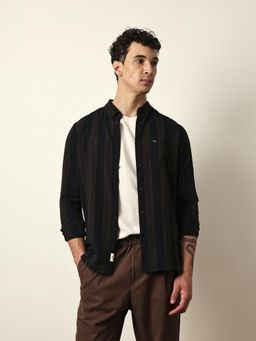 The Bear House - Mens Maroon Casual Modern Fit Shirt