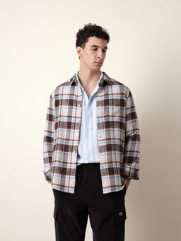 The Bear House - Mens Multi-Color Casual Modern Fit Shirt