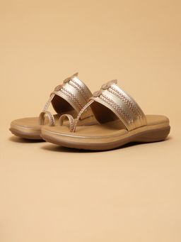 ERIDANI - Women Baani Gold Sandals