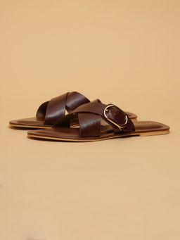 ERIDANI - Women Justine Brown Flats