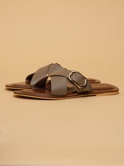 ERIDANI - Women Justine Camel Flats