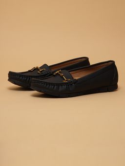 ERIDANI - Women Tucker Black Casual Loafers