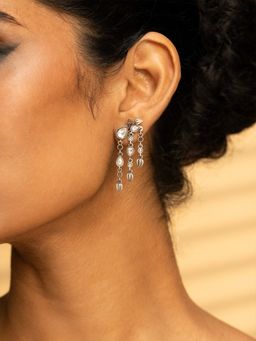 Shaya by CaratLane - 925 Silver Shaya by CaratLane 925 Oxidised Silver Jhil Mil Earrings