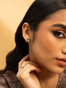 Shaya by CaratLane - 925 Silver Shaya by CaratLane 925 Oxidised Silver Dheeme Dheeme Earrings