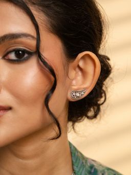 Shaya by CaratLane - 925 Oxidised Silver Naach Gaana Earrings
