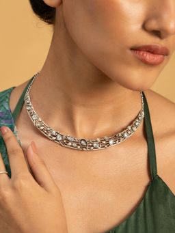 Shaya by CaratLane - 925 Silver Shaya by CaratLane 925 Oxidised Silver Jhatak Matak Necklace