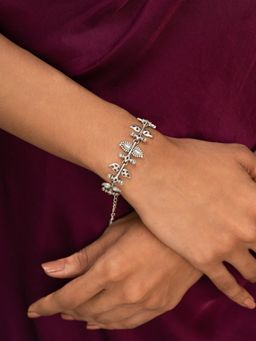 Shaya by CaratLane - 925 Oxidised Silver Sajna Sawarna Bracelet