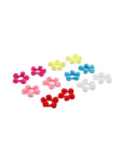 Laida - 12 Pom Pom Rubber Bands for Women and Kids