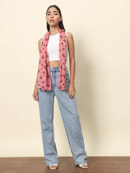 Trend Arrest - Pink Floral Scarf