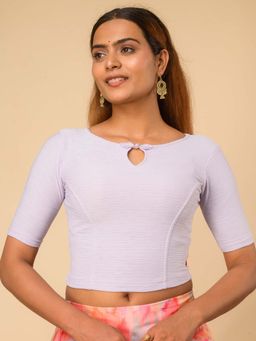 BINDIGASM'S ADVI - Maisha Lavender Stretchable Saree Blouse Advi
