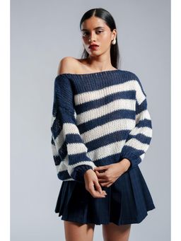 FREAKINS - Breezy Navy Strips Sweater