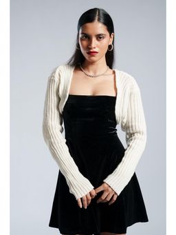 FREAKINS - Snowflake Cropped Bolero Cardigans
