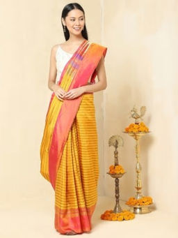 Fabindia - Silk Kanjeevaram Checks Sari