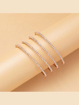 ANAQA JEWELS - Serpantine Twist White Bracelet
