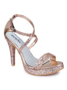 VALIOSAA - Textured Rose Gold Heels