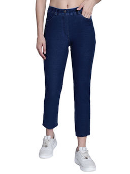 Cantabil - Women Blue Solid Jeggings