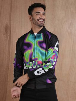 PRONK - Men Graphic Printed Bomber Jacket