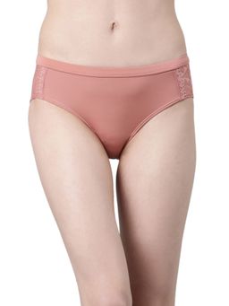 Enamor - Mid Waist Lace Hipster Panty with Flat Elastic