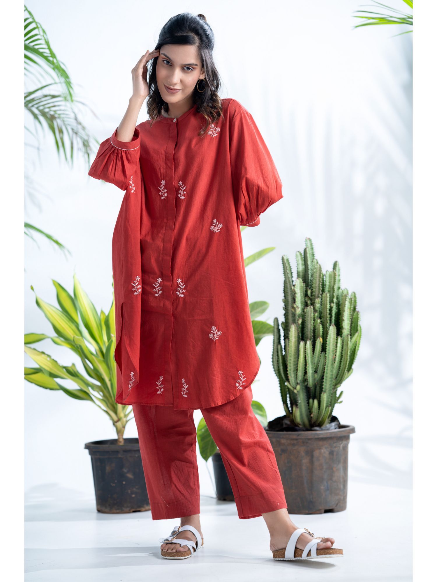 Claret Red Cotton Bottom-picture-12