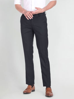 Arrow - Blue Flat Front Formal Trouser