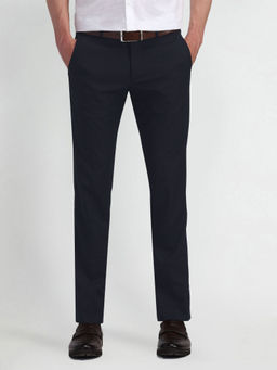 Arrow - Blue Slim Fit Solid Formal Trouser