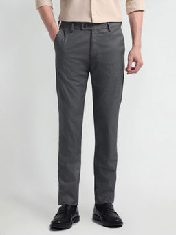Arrow - Grey Smart Flex Slim Fit Formal Trouser