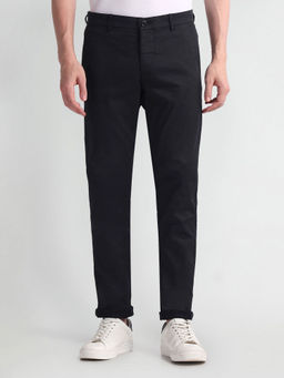 Arrow Sports - Printed Flat Front Casual Trouser