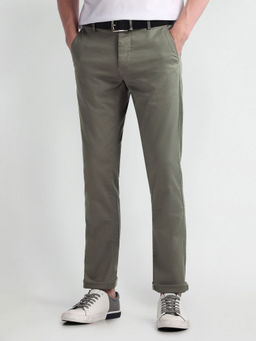 Arrow Sports - Flat Front Dobby Casual Trouser
