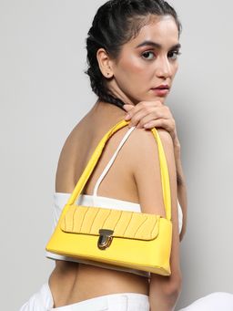 Haute Sauce - The Croc Yellow Hand Bag