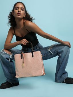 Haute Sauce - Beige Tote Bag with Sling Bag and Pouch (Pack of 3) (Set of 3)