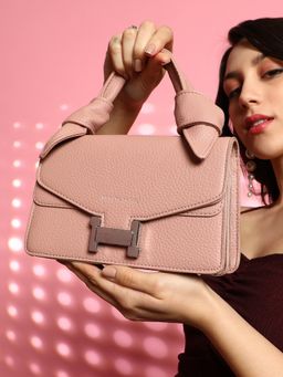 Haute Sauce - Pink The Monogram Sash Hand Bag with Detachable Strap