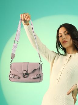 Haute Sauce - Mauve The Utilitarian Sling Bag with Detachable Strap