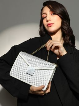 Haute Sauce - White The Stud Sling Bag