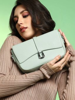 Haute Sauce - Green The Hanging Buckle Sling Bag with Detachable Strap