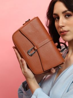 Haute Sauce - Brown The Hanging Buckle Sling Bag with Detachable Strap