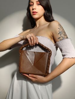 Haute Sauce - Brown The Kaleidoscope Sling Bag with Detachable Strap