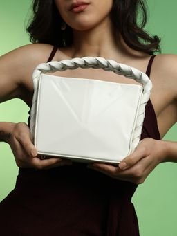 Haute Sauce - White The Kaleidoscope Sling Bag with Detachable Strap